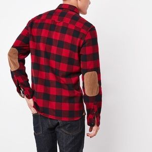 Plaid Roots heavy flannel shirt